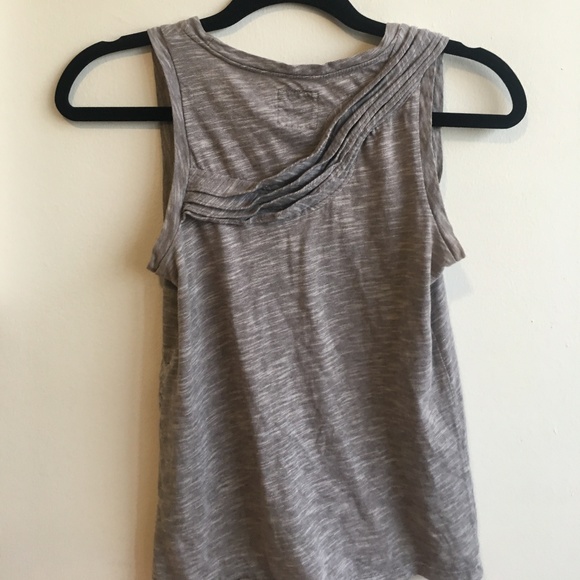 Anthropologie Grey Sleeveless Blouse - Picture 3 of 3
